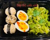 Hình bước làm 3 của món Cơm mướp đắng (khổ qua)xào tỏi