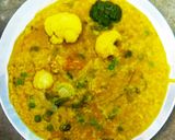 A picture of step 8 of Navratan Bhog Khichri.