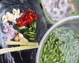 Foto langkah ke 1 dari resep #125 oseng buncis udang.
