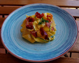 Foto del paso 7 de la receta: Pasta y calabacín en salsa cremosa de parmesano con jamón