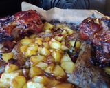 Foto del paso 3 de la receta: Codillo al horno con patato asado y verduras. Delicious