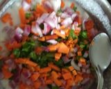 A picture of step 3 of Poha pan cake.