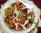 A picture of step 4 of Healthy broken wheat and pulses salad.