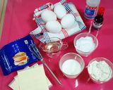 Foto langkah ke 1 dari resep Cheese chiffon cake ekonomis(Slice cheese).