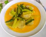 Foto langkah ke 3 dari resep Lontong Sayur Kacang & Labu siam.