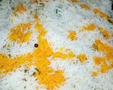 A picture of step 14 of Chicken Scallion Biryani.