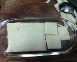 Hình bước làm 1 của món Pudding sandwich cho bữa sáng của bé
