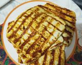 A picture of step 3 of Paneer burger.