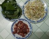 Hình bước làm 1 của món Thịt bò xào giá