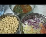 A picture of step 2 of Papri chaat.