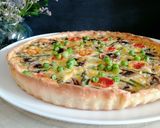 Foto del paso 9 de la receta Quiche de espárragos y champiñones
