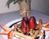 Foto del paso 10 de la receta: 🍫 Waffles Deliciosos Con Choco Chips Y Frutillas 🍓