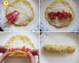 A picture of step 6 of Blintzes.