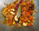 A picture of step 3 of Shahi Paneer.