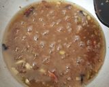 A picture of step 6 of Lapsi (broken wheat dessert).