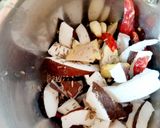 A picture of step 1 of Nariyal ki chutney.