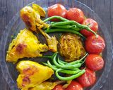 عکس مرحله 1 از دستور مرغ آبلیمویی زعفرانی