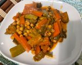 Une image de l'étape 24 de Mijoté de légumes aux pois chiches, tomate et épices.