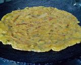 A picture of step 1 of Baisan ka paratha with chai.