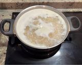 Foto del paso 2 de la receta: Arroz cremoso de gamba y salteado de champiñones en crema de espinacas