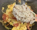 รูปขั้นตอนการทำที่ 3 ของ “ข้าวผัดไร้เนื้อสัตว์”