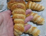 Foto del paso 8 de la receta Tarta de nata y mermelada de arándanos con conos de hojaldre
