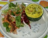 Foto del paso 4 de la receta Calabacines rellenos de huevo, verduras y embutido de pavo