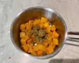 A picture of step 3 of Paleo orange mash.