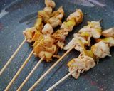 Foto langkah ke 6 dari resep Sate Padang Daging Ayam Tanpa Oven / Pemanggang.