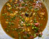 A picture of step 1 of Masala Rice with Kadhi.