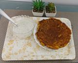 A picture of step 4 of Soya flour chilla with mint raita.