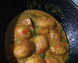 A picture of step 7 of Kashmiri Dum Aloo.
