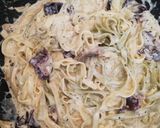 Fafül gombás tagliatelle rozé kacsamellel recept fázis 4 fotója