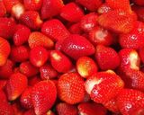 A picture of step 1 of Macerated Strawberries.