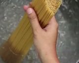 A picture of step 2 of Spicy chicken spaghetti.