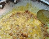 A picture of step 6 of Kale Chana black gram in Besan Gravy.
