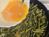 Тушеная стручковая фасоль с яйцами!