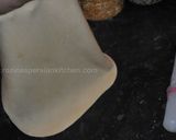 A picture of step 6 of Flat  Naan  Bread نان تافتون.
