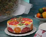 Gambar langkah 8 resipi Citrus Cheese Cake.