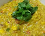 A picture of step 4 of Masala oats.
