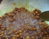 A picture of step 5 of Kale Chana black gram in Besan Gravy.