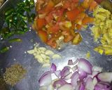 A picture of step 5 of Palak paneer.
