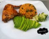A picture of step 4 of Nigerian jallof rice.