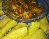 A picture of step 6 of Bhungla bateta.