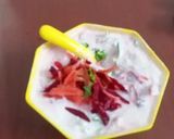 A picture of step 1 of Velvet Beet Rayatun.