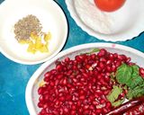 A picture of step 1 of Pomegranate Chutney.