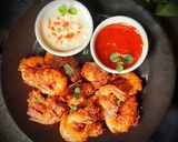 ক্রিস্পি গার্লিক প্রণ ফ্রাই। রেসিপির ধাপ 5 ছবি