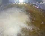 A picture of step 5 of Vadai using wasted rice.