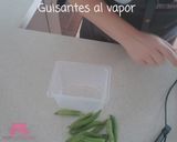 Foto del paso 1 de la receta: Guisantes al vapor