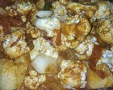 A picture of step 4 of Cauliflower dry bhaji.